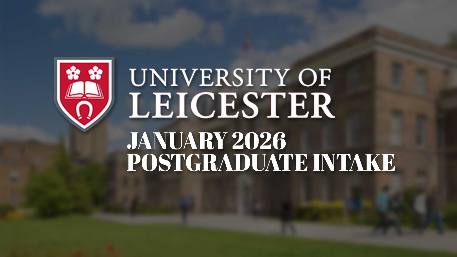 study in university of leicester, uk