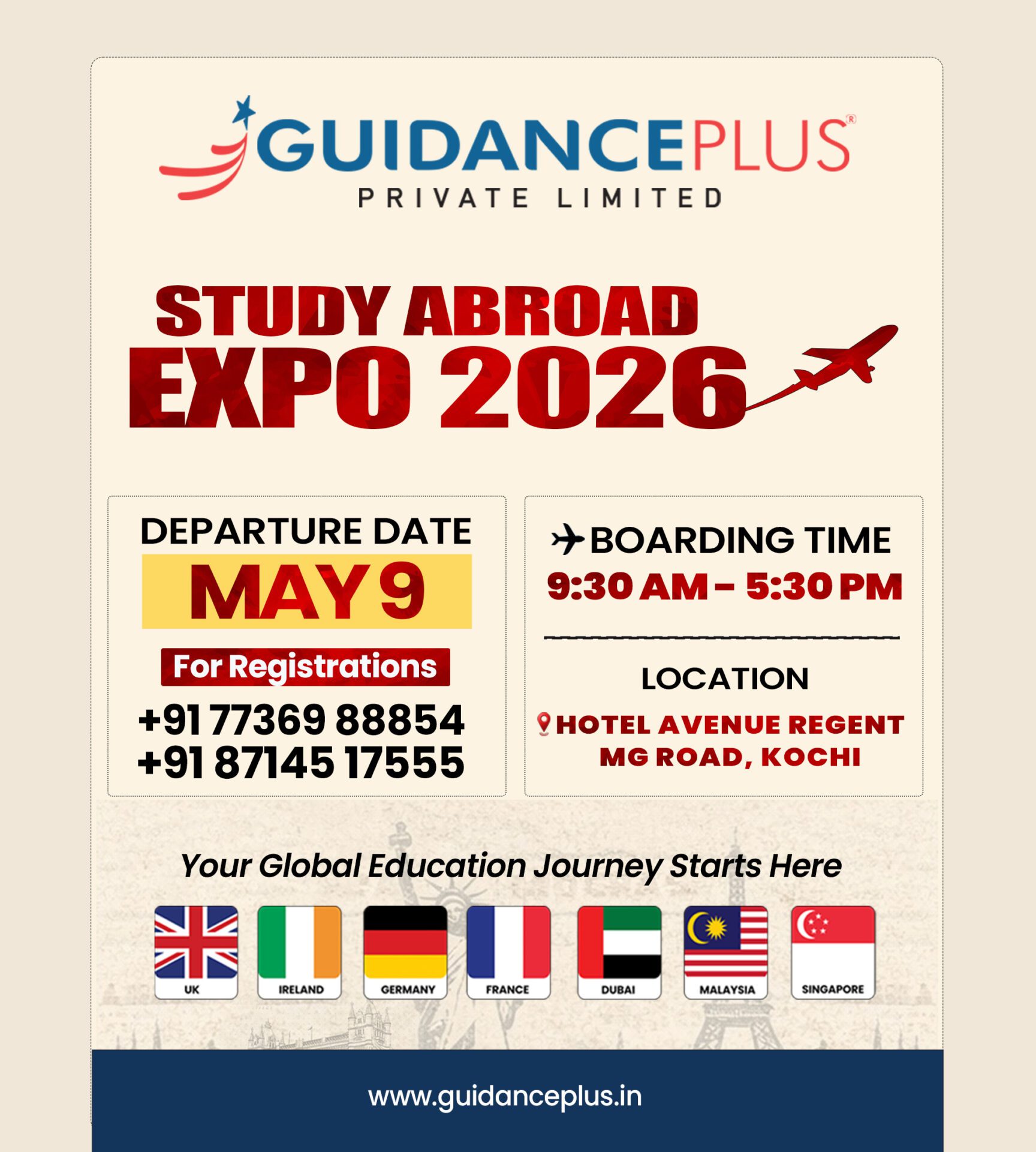 Study abroad Expo Banner Poster